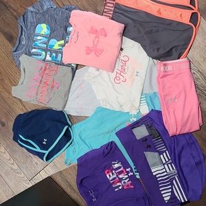 LOT of Under Armour YS/YM (11 items)